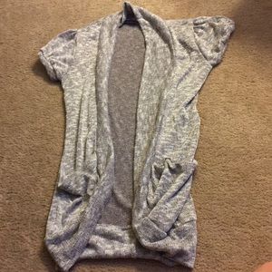 Short Sleeved Light Cream Cardigan